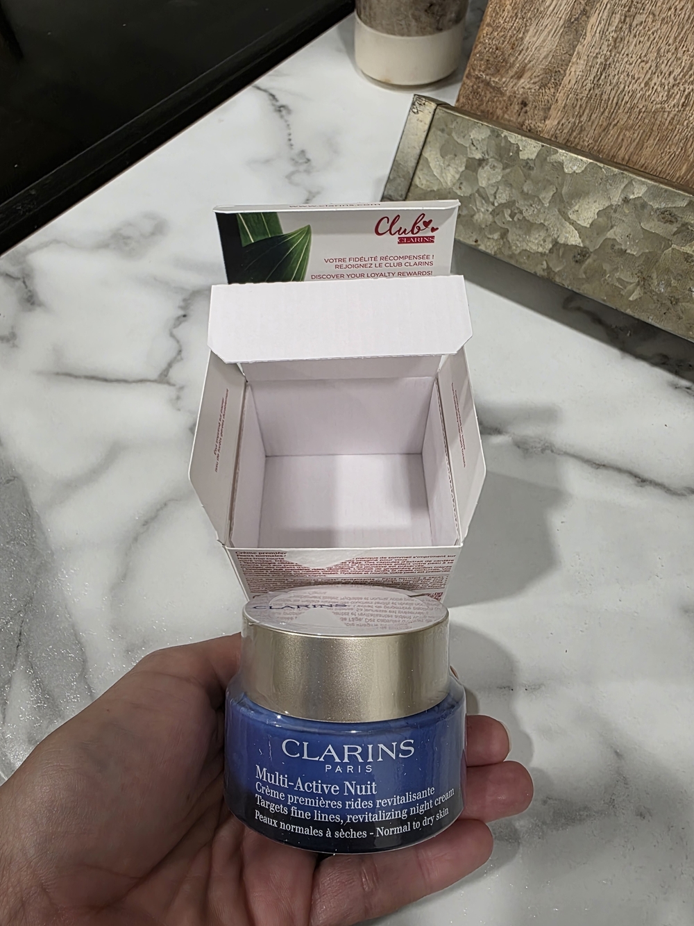 Clarins Multi-Active Nuit Revitalizing Night Cream - Blue - 1.7oz - Picture 2 of 6